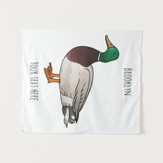 Grijsbuikmierklauwier Wandkleed (Voorkant (horizontaal))