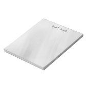 Grijsche achtergrond Elegant Eenvoudig Professione Notitieblok (Linkerzijde)