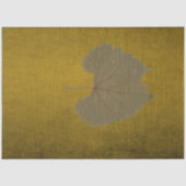 Grijsdroog blad op  noodlijdende mosterd tissuepapier (Voorkant)