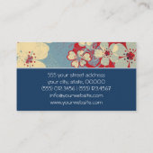  grijsfloreel patroon 16 visitekaartje (Achterkant)