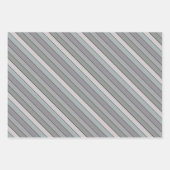 Grijsgroen met zwarte strepen op Waterverf papier Inpakpapier Vel (Voorkant)