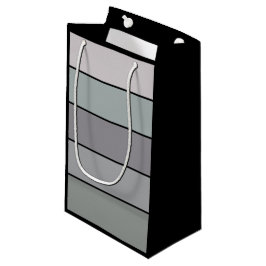 Grijsgroen met zwarte strepen op Waterverf papier Klein Cadeauzakje