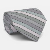 Grijsgroen met zwarte strepen op Waterverf papier Stropdas (Opgerold)
