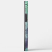 Grijsgroen mozaïek met zacht gesculpte satin Case-Mate iPhone case (Achterkant / Rechts)