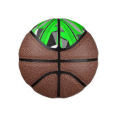 Grijsgroene geometrie basketbal (Rechts)