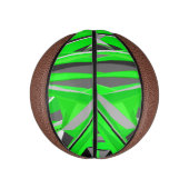 Grijsgroene geometrie basketbal (Verticaal)