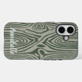Grijsgroene iPhone 16 Hoesje (Achterkant (horizontaal))