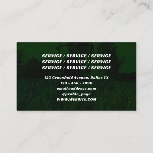 Grijsgroene kieuwtoon visitekaartje (Achterkant)