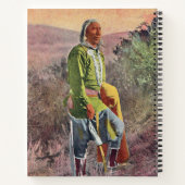 Grijsharige indiaanse notitieboek (Achterkant)