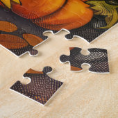 Grijsherder Hond Herfst Oogst Dankdag Legpuzzel (Zijkant)
