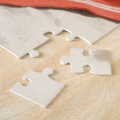 Grijshond strand relax scène legpuzzel (Zijkant)