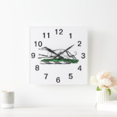 Grijshond Windhond Rennend Heraldisch Wapenschild  Vierkante Klok (Huis)