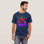 Grijshonden en harten regenboog t-shirt (Voorkant volledig)