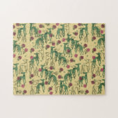 Grijshonden en Rozen Legpuzzel (Horizontaal)