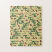 Grijshonden en Rozen Legpuzzel (Verticaal)