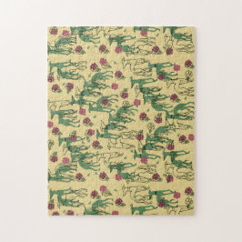 Grijshonden en Rozen Legpuzzel