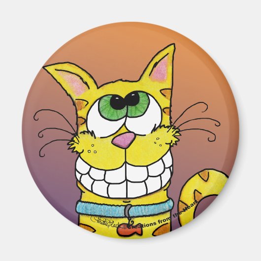 Grijskat Magneet (Voorkant)