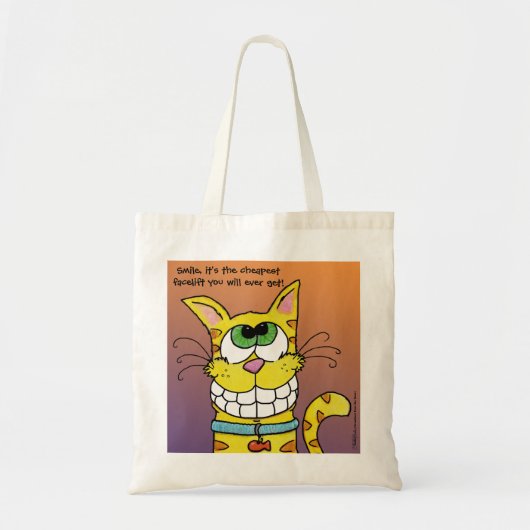 Grijskat Tote Bag (Voorkant)