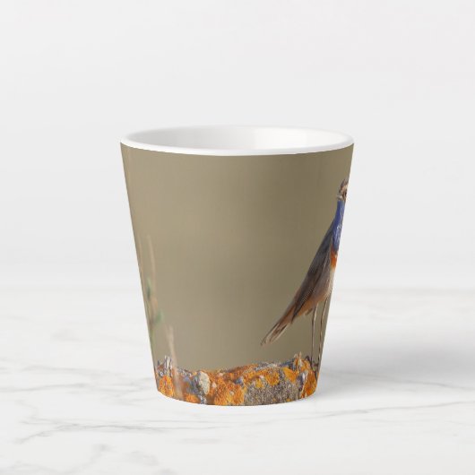 Grijskeelbek Latte Mok (Voorkant)