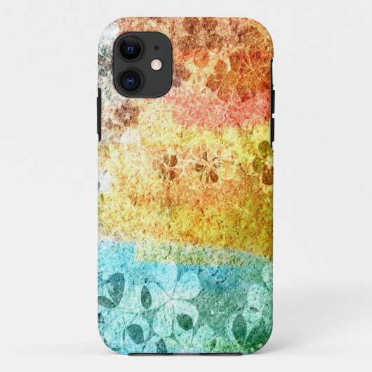  grijskleurig bloempatroon 3 Case-Mate iPhone case (Achterkant)