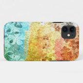  grijskleurig bloempatroon 3 Case-Mate iPhone case (Achterkant (horizontaal))