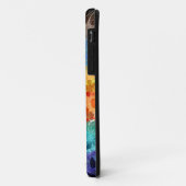 grijskleurig floreel patroon Case-Mate iPhone case (Achterkant/links)