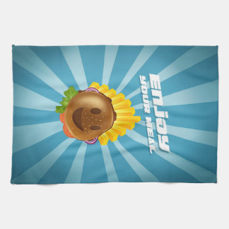 Grijskleurige patroontorchon theedoek