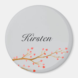 Grijsrode hartenboom magneet