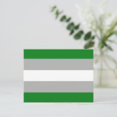 Grijsromantische Pride-vlag Briefkaart (Staand voorkant)