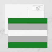 Grijsromantische Pride-vlag Briefkaart (Voorkant / Achterkant)