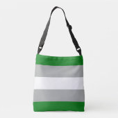 Grijsromantische Pride-vlag Crossbody Tas (Achterkant)