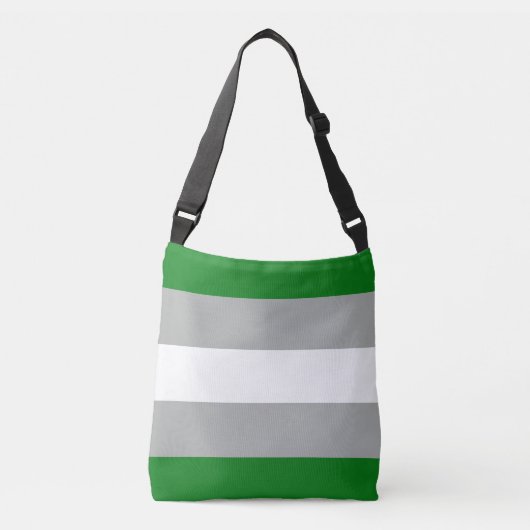 Grijsromantische Pride-vlag Crossbody Tas (Voorkant)