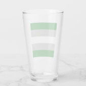 Grijsromantische Pride-vlag Glas (Achterkant)