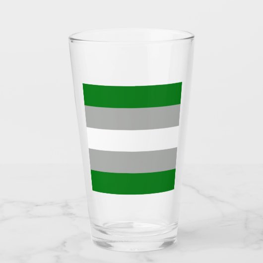 Grijsromantische Pride-vlag Glas (Voorkant)
