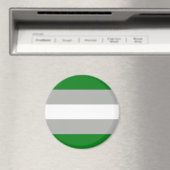 Grijsromantische Pride-vlag Magneet (Insitu (Vaatwasser))