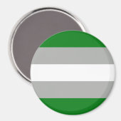 Grijsromantische Pride-vlag Magneet (Voorkant / Achterkant)