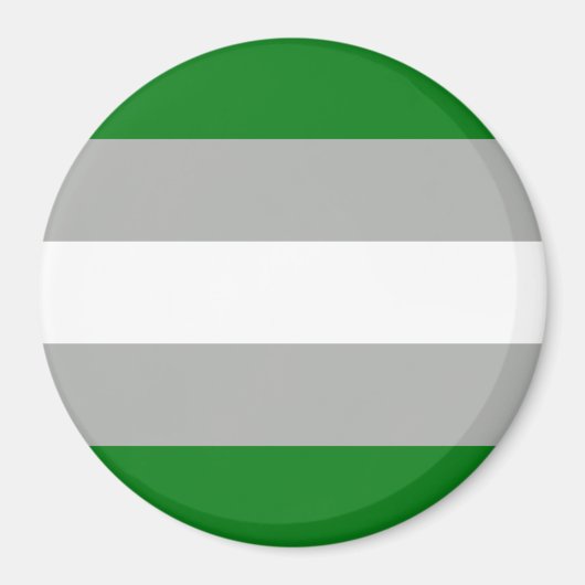 Grijsromantische Pride-vlag Magneet (Voorkant)