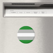Grijsromantische Pride-vlag Magneet (Insitu (Vaatwasser))