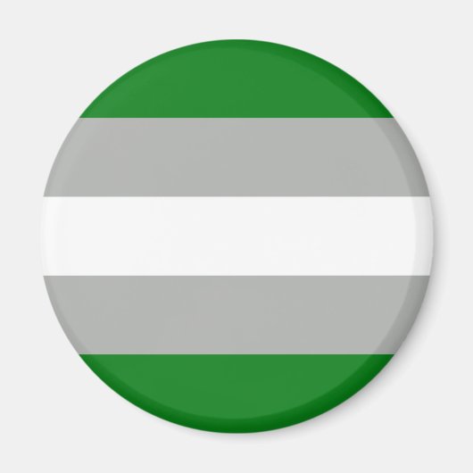 Grijsromantische Pride-vlag Magneet (Voorkant)