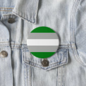 Grijsromantische Pride-vlag Ronde Button 7,6 Cm (In situ)
