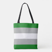 Grijsromantische Pride-vlag Tote Bag (Achterkant)