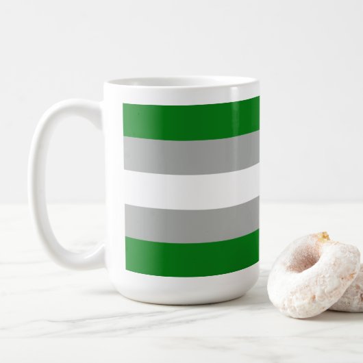 Grijsromantische trots koffiemok (Met donut)