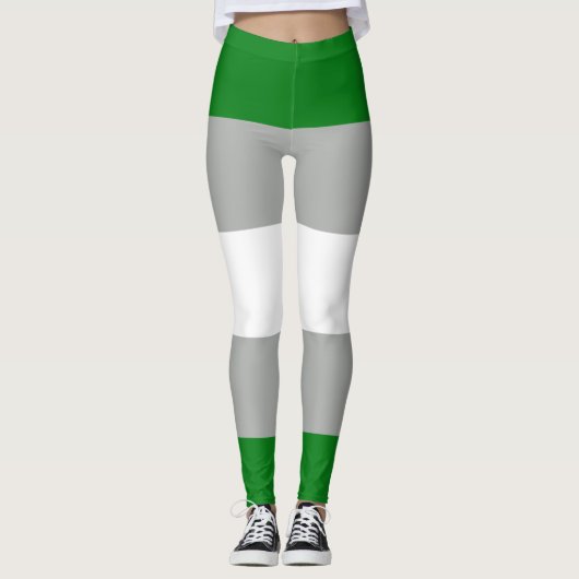 Grijsromantische trots leggings (Voorkant)