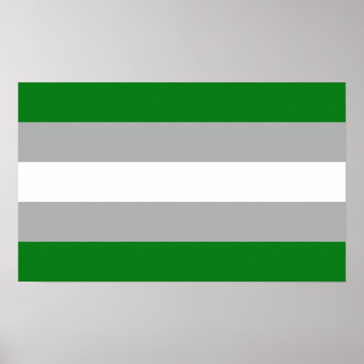 Grijsromantische trots poster (Voorkant)