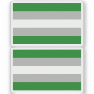 Grijsromantische trots sticker