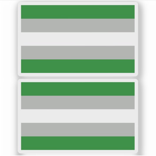 Grijsromantische trots sticker (Voorkant)