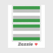 Grijsromantische trots sticker (Vel)