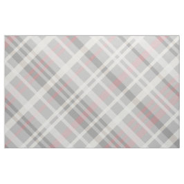grijsroze witte diagonale plaid stof