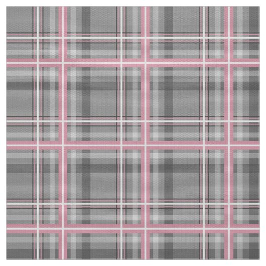 Grijsroze witte ruit plaid stof (Swatch)