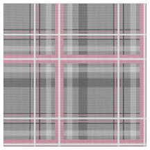 Grijsroze witte ruit plaid